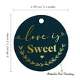 thumbnail image 6 of Inkdotpot Real Gold Foil Love Is Sweet Wedding Tags Favor Hang Paper Tags 100 Pieces, 6 of 7