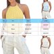 thumbnail image 2 of mfyjkho Camisetas Sin Mangas Para Mujer, Tops De Mujer De Moda Sin Mangas Cuello Redondo Cómodo Vendaje Casual Sólido Vestidos Maxi Para Mujer L, 2 of 2