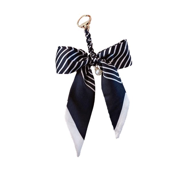 Guardurnaity Llaveros Colgando Colgante Saco Decoraciones Elegante Mano de obra fina Multiusos Bolsa de larga duración Adorno Dulce regalo Accesorios de disfraces Franja/Negro Guardurnaity AP014065-03