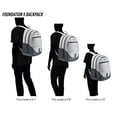 thumbnail image 6 of adidas Foundation Backpack, Jersey Onix Grey/Black, One Size, 6 of 7
