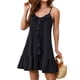 thumbnail image 2 of Vestido con Tirantes Finos para Mujer, Ideal para Vacaciones. Negro S, 2 of 8