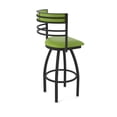 thumbnail image 2 of 860 Hunter 30" Swivel Bar Stool with Black Wrinkle Finish and Canter Kiwi Green Seat and Back, 2 of 5
