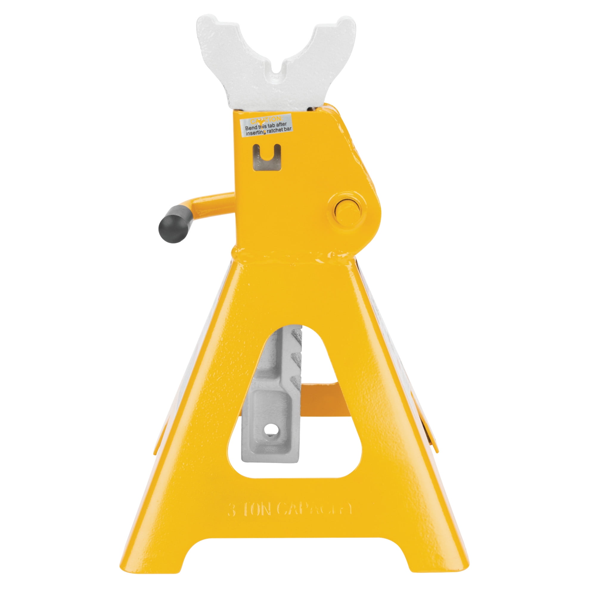 Performance Tool W1605 2-Ton Trolley Jack & Jack Stands - Enamel Finish, 4,000 Lbs. Capacity, Carrying Handle, Heavy Duty - Yellow
