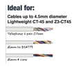 thumbnail image 3 of Tacwise CT45 White Finish Cable Staples - 3/8" - Heavy Duty - Pack of 5000, 3 of 5