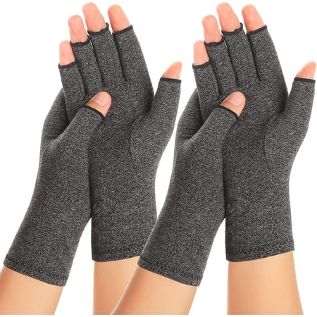 OFOCASE Arthritis Gloves Fingerless Gloves Compression Gloves for Men and Women M