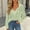 Green, variant on Lace Tops for Women 3/4 Sleeve V Neck Elegant Blouses Dressy Casual Boho Floral Business Shirts S-2XL White