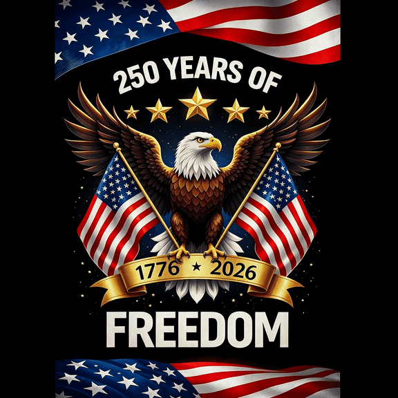 AUQ 250Th Anniversary Usa Flag,250 Years of Freedom Double Sided Garden Flag | Patriotic Banner for Memorial Day,4Th of July Decorations Accessories for Garden Yard Porch Patio Lawn Outdoor