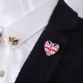 thumbnail image 3 of Broche con la bandera nacional de Inglaterra, divertido broche de aleación con forma de corazón, broche decorativo para traje y camisa., 3 of 7