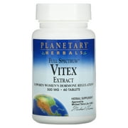 Planetary Formulas Planetary Herbals Full Spectrum Vitex Extract, 60 ea