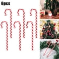 thumbnail image 1 of 6Pcs/Bag 2022 Christmas Plastic Candy Canes Sweet Xmas Tree Hanging Ornaments, 1 of 7