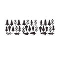 thumbnail image 1 of Toystoory 1 Juego de calcomanías de pared de árbol de pino de bosque bonito decoración de arte de pintura Natural pegatinas de vinilo de Decoración del hogar, 1 of 6