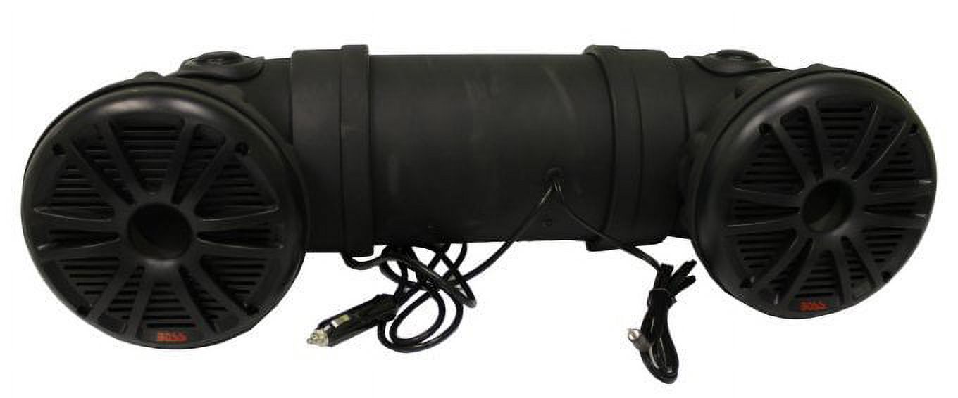 New BOSS ATV20 Dual 6.5" 450W ATV/Marine ATV Amplified Tube Speaker System w/Aux - image 2 of 5