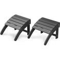 thumbnail image 1 of Repose-pieds Ottoman Adirondack en HDPE pour Chaise Adirondack, Tabouret Repose-Pieds d'Extérieur en Résine Résistant aux Intempéries pour Porche, Piscine, Cour Arrière, 1 of 1