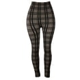 thumbnail image 5 of Womens Leggings Women'S Elastic Jeans Leggings Plaid Print Leggings Tights Hiking Pant Outfits Yoga Pants Fitness Plus Size Slacks For Woman, 5 of 7