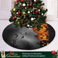 thumbnail image 6 of FMSHPON Halloween Pumpkin1 Xmas Christmas Tree Skirt Stand Mat for Holiday Party Decoration Indoor Outdoor 48 inches, 6 of 6
