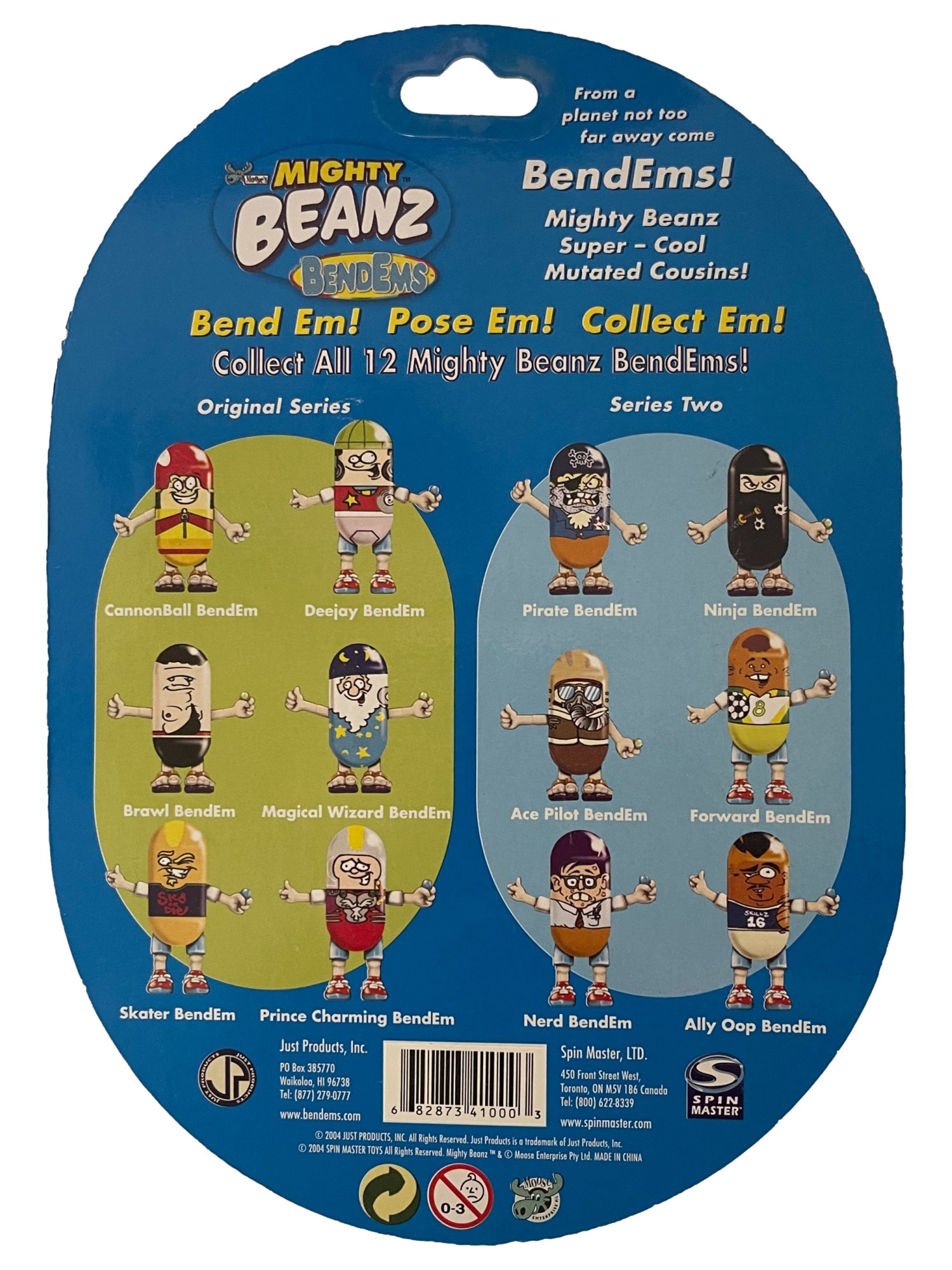 Mighty Beanz BendEms Collectible Ninja BendEm Beanz Series Two Blue Pk - image 2 of 2