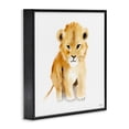 thumbnail image 2 of Stupell Industries Minimalist Minimal Lion Cub Black Framed Giclee Art, 12 x 12, by Roozbeh, 2 of 8