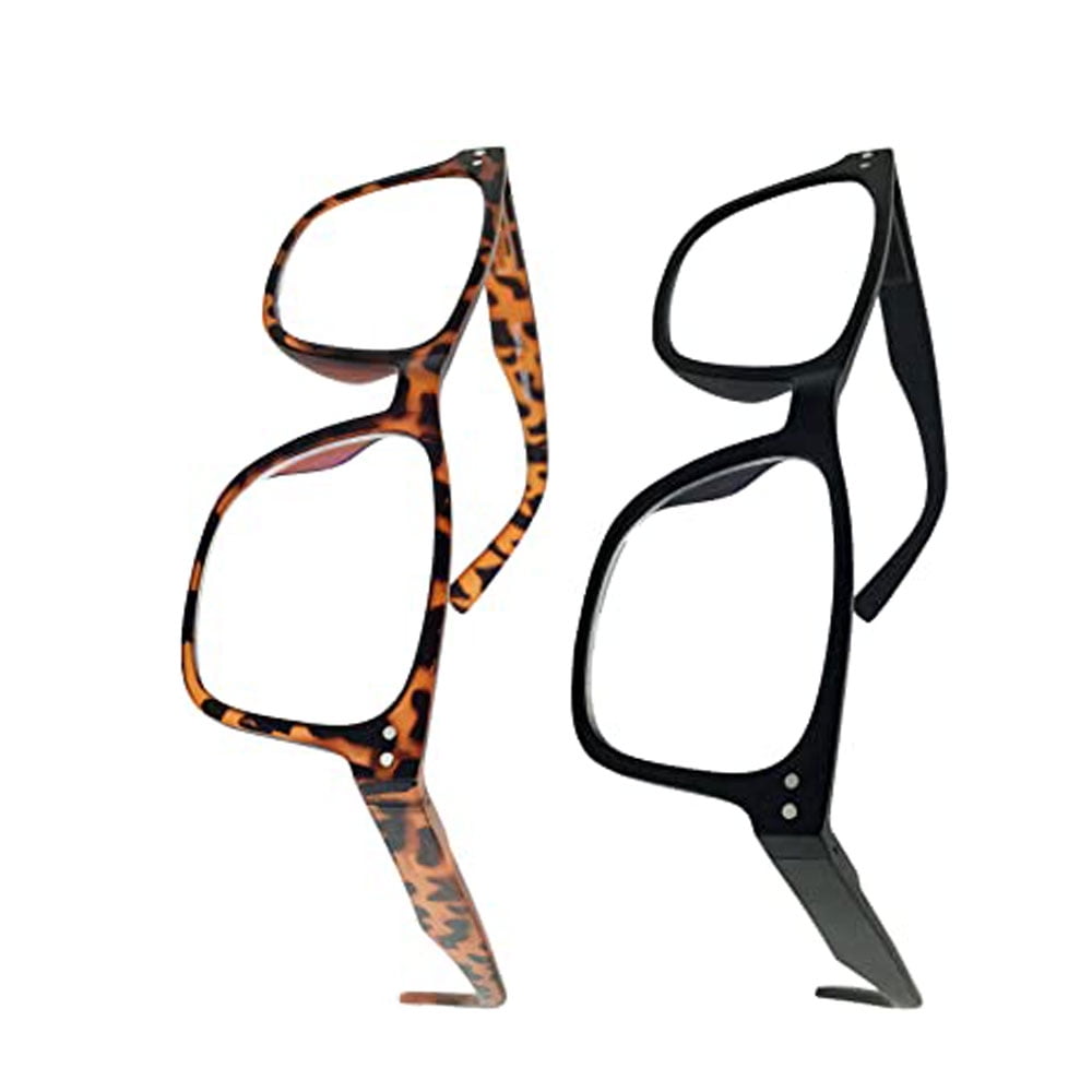 GRINDERPUNCH 2 Pack Reading Glasses Men Women Blue light Blocking Computer Readers Retro Fashion Eyeglasses - 2 Pack Black and Tortoise, 2.00