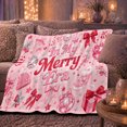 thumbnail image 6 of My Merry Era Christmas Theme, Festive Holiday Scene, Warm Flannel Blanket for Living Room and Family Room with Detailed Artwork, Art Lovers Christmas Gift, Festive Home Decor, 6 of 9