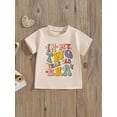 thumbnail image 2 of Bagilaanoe Toddler Baby Girls Birthday T-Shirts Letter Print Short Sleeve Tees 1T 2T 3T 4T 5T 6T 7T Kids Summer Casual Tops Clothes, 2 of 7