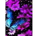 thumbnail image 2 of Cuadros Decorativos DIY diamante pintura mariposas completo cuadrado taladro arte hogar imagen (W1128) Wdftyju embutido en tela, 2 of 9