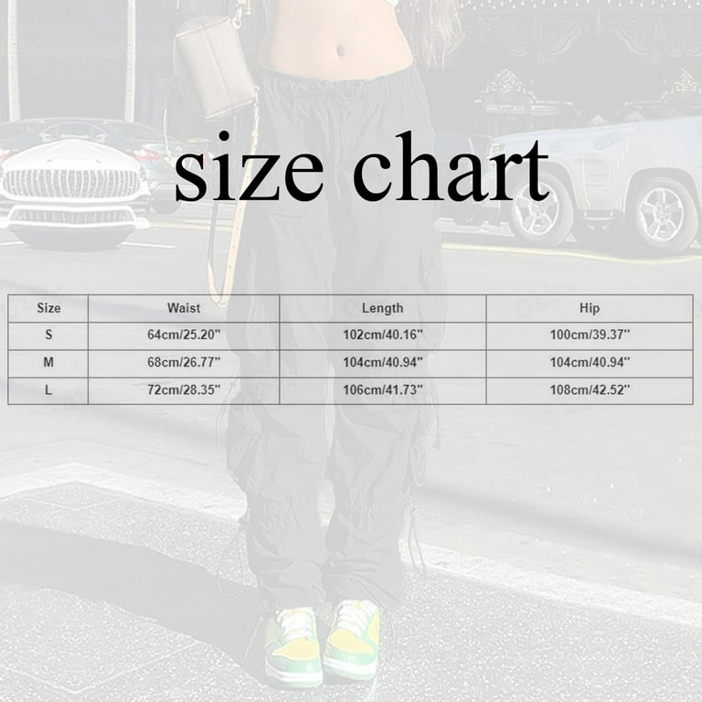 80s Pants for Women Pants for Women Work Casual Plaid Women's Loose Cargo  Pants Retro Multi Pocket Low Waist Drawstring Pig Nose Buckle Slim Straight  Woven Casual Pants Womens Trouser 