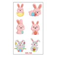 thumbnail image 1 of Easter Cartoon Eg G Child Cute Rabbit Eg G Disposable Temporary Tattoo Sticker, 1 of 1