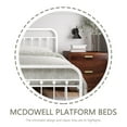 thumbnail image 4 of EvinTer Platform Metal Full Bed Frame, Suitable for All Ages, White, 4 of 6