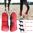 thumbnail image 4 of 1 par de botas de tendón de caballo Jumping PU Shell Protect accesorios de protección de piernas Pata delantera kusrkot  Botas de tendón de caballo, 4 of 8
