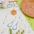 thumbnail image 4 of 1 Box 360Pcs Earring Beading Hoop Set Earring Making Kit Stainless Steel 60Pcs Beading Hoop 100Pcs Hooks 100Pcs Jump Rings 100Pcs Ear Nuts DIY, 4 of 5