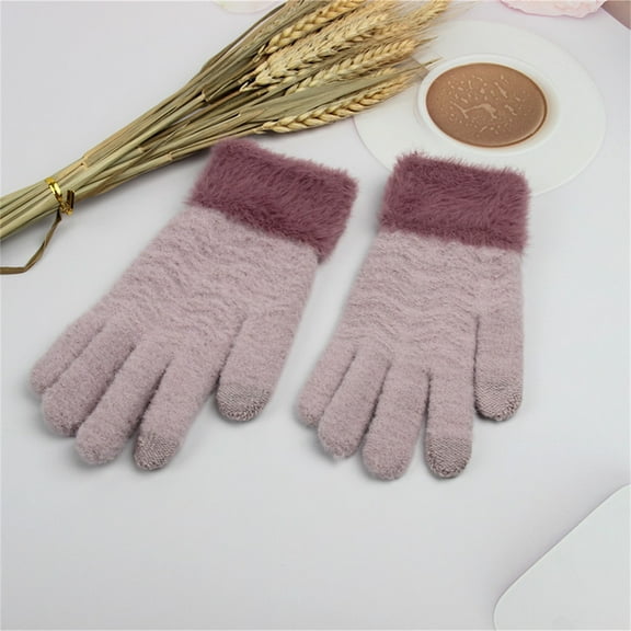 Dxzfnsa Winter Magic Gloves for Adults, Stretchy Knit Warm Gloves for Men, Women and Teens Gift for Women Christmas Gifts