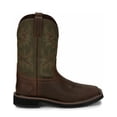thumbnail image 2 of Bota de trabajo Justin Driller 11 con punta cuadrada de acero para hombre, color ámbar, 2 of 7