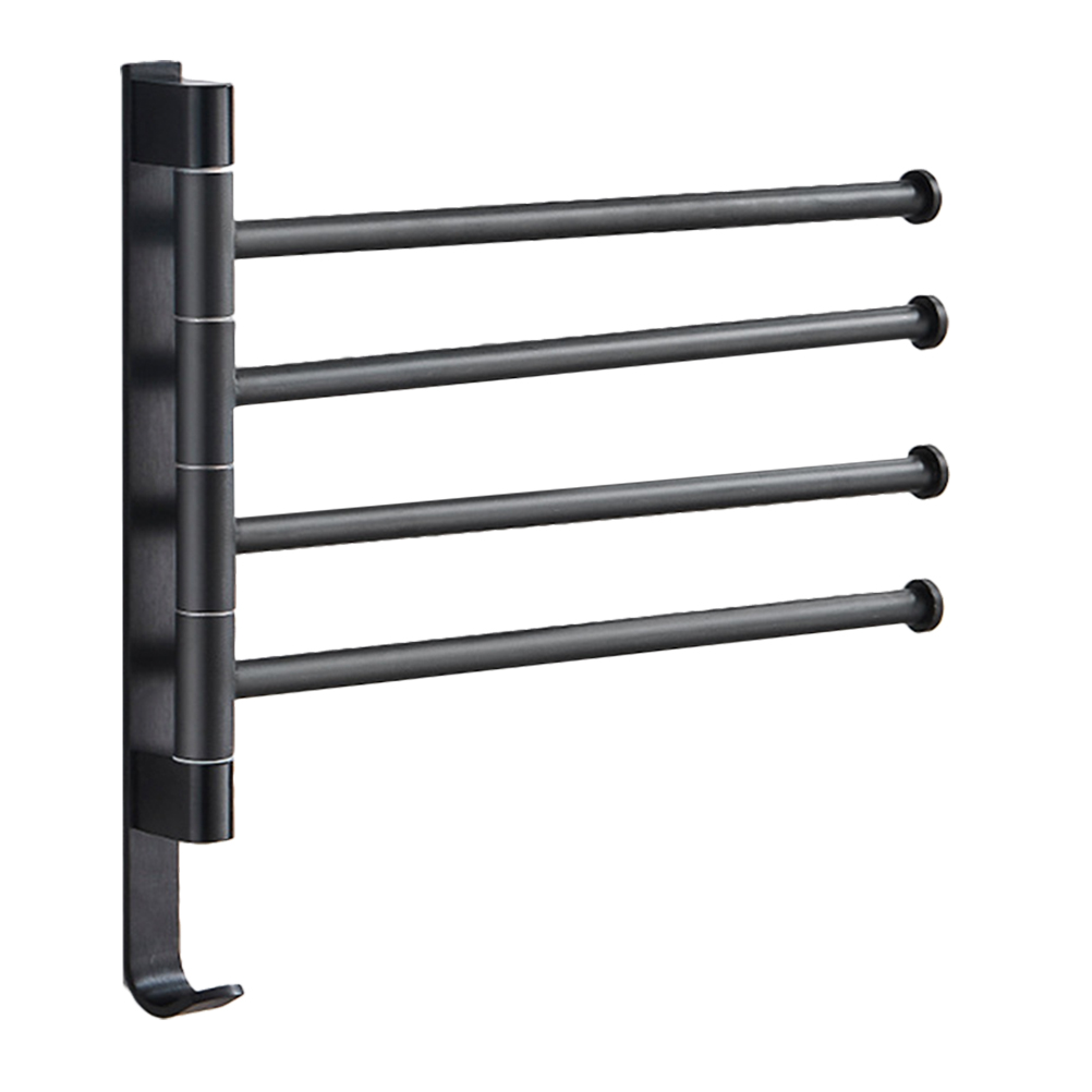 Industrial Pipe Towel Rack Heavy Duty 4Bar Swivel Towel Holder for