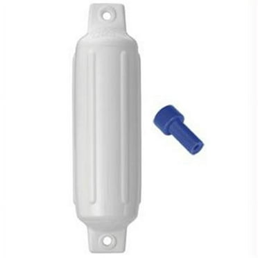 Polyform G - 6 Twin Eye Fender 10.5 x 30 - White with Air Adaptor - G-6-WHITE