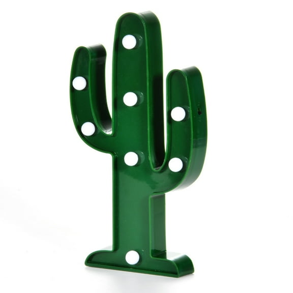 TAILTOSS 1Set Cactus Lighted Decoration Led Night Light For Nursery Children 11.8x1.1x9.8in