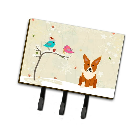 Christmas Presents between Friends Corgi Leash or Key Holder