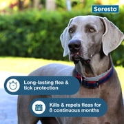 Seresto Flea & Tick Collar For Dogs Over 18 lbs., Vet-Recommended, 8 Month Protection