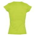 thumbnail image 2 of SOLS - Camiseta de manga corta modelo Moon con cuello en forma de V para mujer (Verde manzana), 2 of 3
