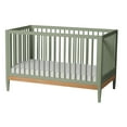 thumbnail image 2 of Little Seeds Clover 4-in-1 Convertible Baby Crib, Grove Green/Natural, 2 of 19