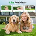 thumbnail image 3 of Realistic Artificial Grass Rug Indoor Outdoor with Drainage Holes, Pet-Friendly Fake Turf Mat for Garden Lawn Balcony Patio Backyard Wedding Christmas Decoration, 3FT x 5FT, 3 of 10