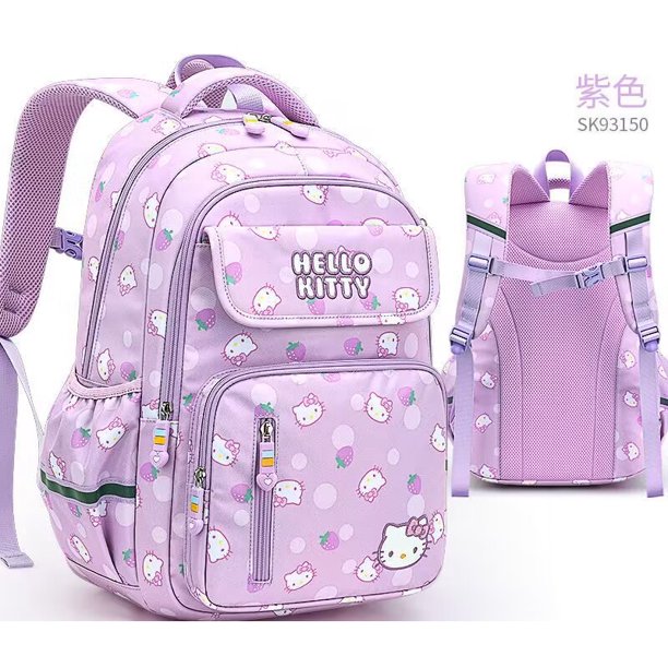 Hello Kitty Schoolbag Escuela Primaria Niñas Grado De Pecho Nuevo Protector De Niño Ligero Reduce La Carga De Mochila