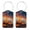 Multi3, variant on RATGON 2 Pack Luggage tag PU Leather with Stainless Steel Loop Fluorescent Color Lines Pumpkin Bat Travel Trip