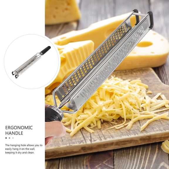 WEAVILUX Stainless Steel Cheese Zester Tool, Easy to Use Kitchen Grater for Cheese, Citrus, and Vegetables, 1 Piece