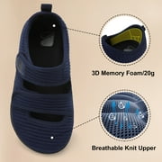 Barerun Adjustable Breathable Knit Walking Sneakers for Women Wide Width Diabetic Friendly