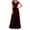 wine, variant on JUNWELL Mother of the Bride Dresses for Wedding V Neck Sleeveless Lace Chiffon Formal Dresses Solid Color Elegant Evening Party Maxi Dresses Prom Dresses Wedding Guest Dresses for Women