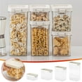 thumbnail image 4 of TERGAYEE Large Dry Food Storage Containers with Lids,Airtight Cereal Containers Storage Set,Transparent Plastic Box,Kitchen Food Storage,for Cereal,Flour,Sugar, 4 of 5