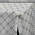 thumbnail image 4 of Abstract Dog Crate Cover, Continuous Floral and Lines Simplistic Soft Grey Illustration, Easy to Use Pet Kennel Cover Small Dogs Puppies Kittens, 7 Sizes, Charcoal Grey and Pale Grey, by Ambesonne, 4 of 6