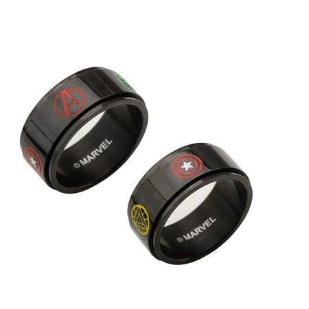 Chinese Character Ring - Marvel Avengers Characters Spinner Stainless Steel Ring | 12