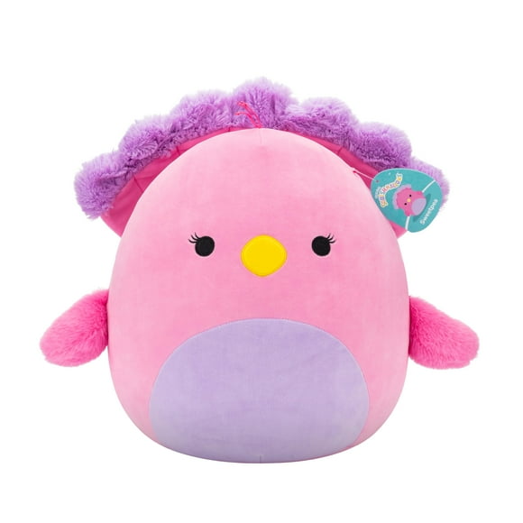Malvaviscos de peluche Sweetpea El pavo real rosa y morado