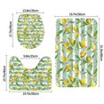 thumbnail image 2 of Bathroom Rugs Sets 3 Piece - Lemon Absorbent Non Slip Bath Mats, U-Shape Toilet Lid Cover, Contour Mat, Soft Washable Shower Mats Bath Rug Mat for Bathroom Tub Toilet, 2 of 7